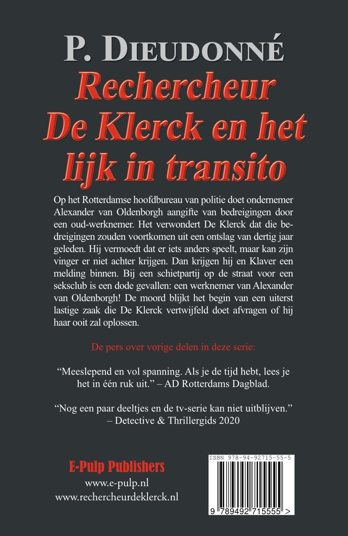 Rechercheur De Klerck en het lijk in transito (E-book) Rechercheur De Klerck en het lijk in transito (E-book)