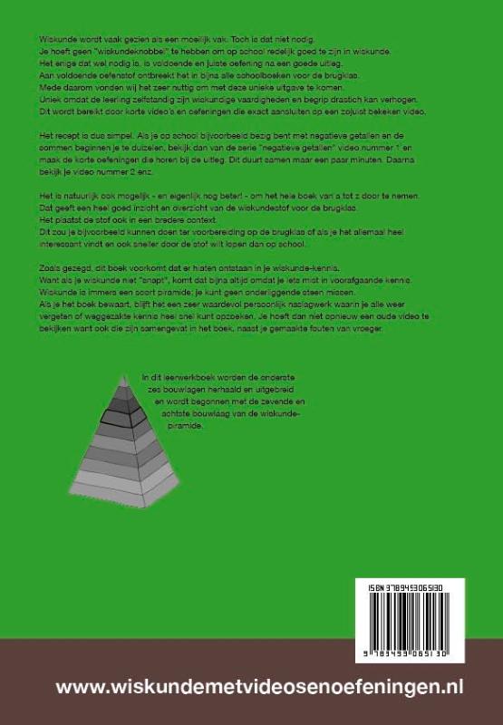 Wiskunde met video's en oefeningen voor de brugklas, leerwerkboek met uitgewerkte antwoorden (Paperback) Wiskunde met video's en oefeningen voor de brugklas, leerwerkboek met uitgewerkte antwoorden (Paperback)