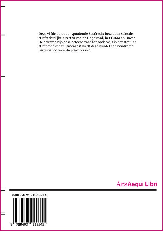 Jurisprudentie Strafrecht (Paperback) Jurisprudentie Strafrecht (Paperback)