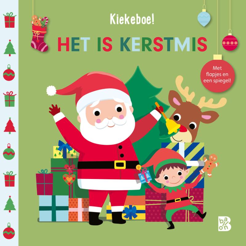 Kiekeboeboek met spiegeltje kerst (Kartonboek)